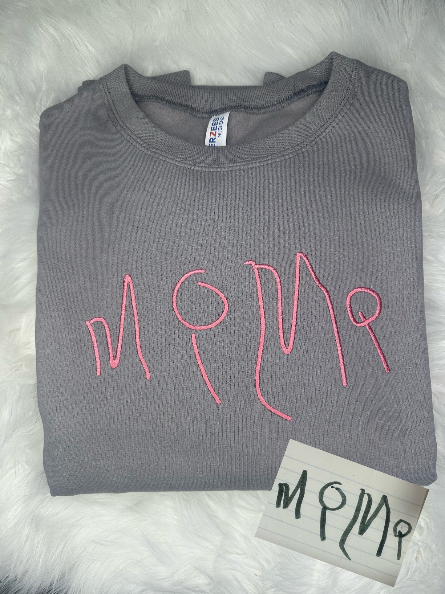 Handwritten Embroidered Tees & Sweatshirts