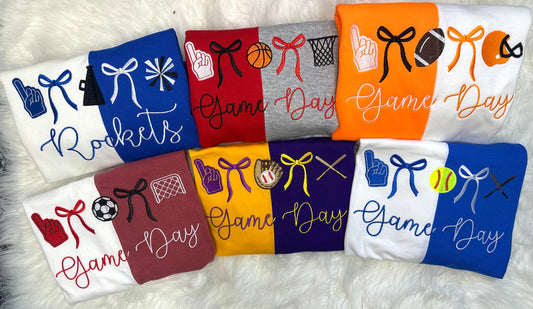 Colorblock Bow Sport Shirts