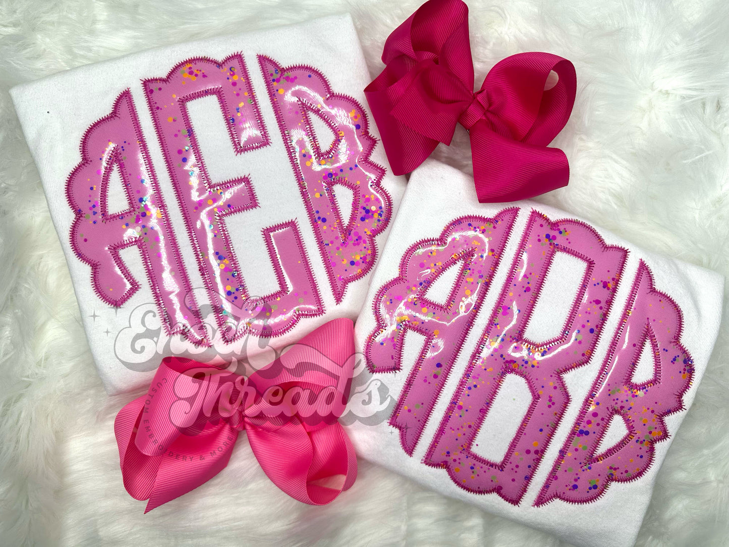 Monogram Glitter Tees