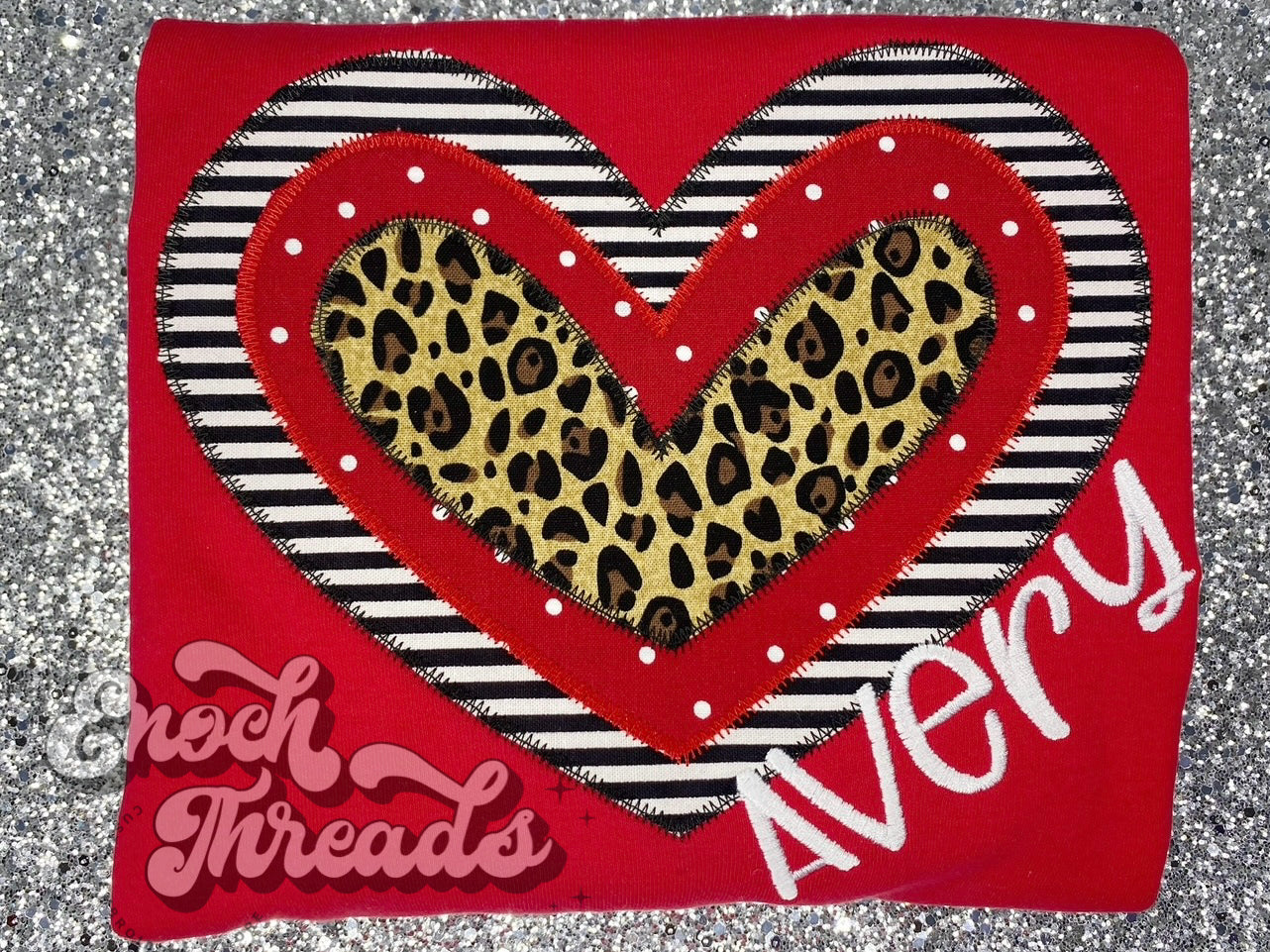 Triple Heart Appliqué