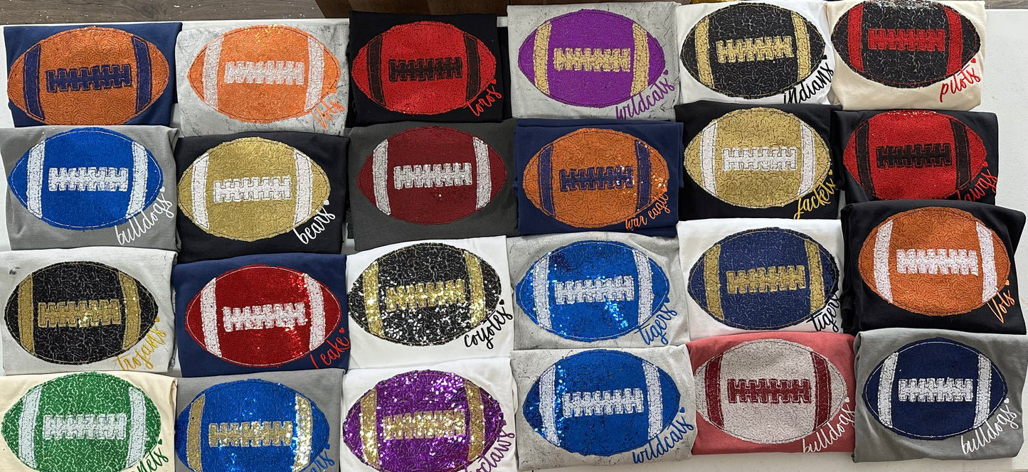 Football Sequin Appliqué Tee