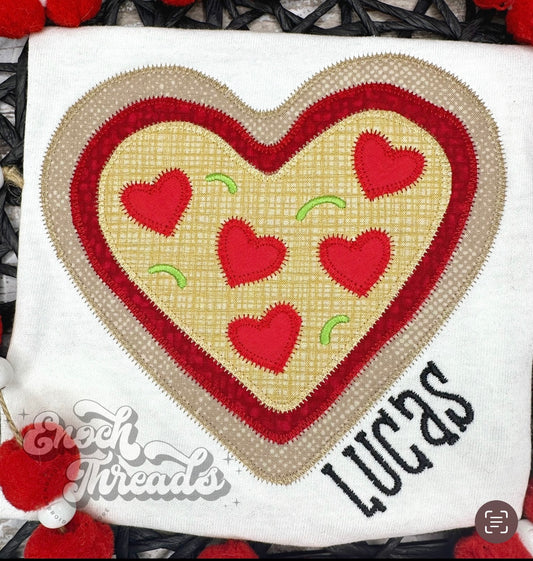 Pizza Heart Appliqué Tee