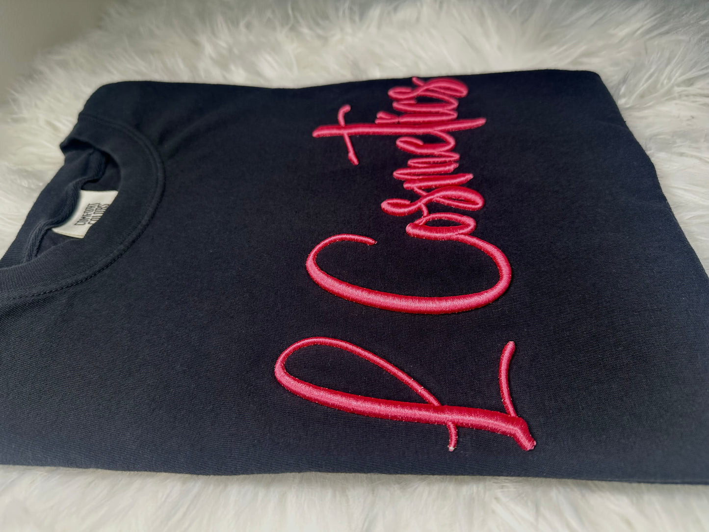 Custom Puff Embroidered Tee