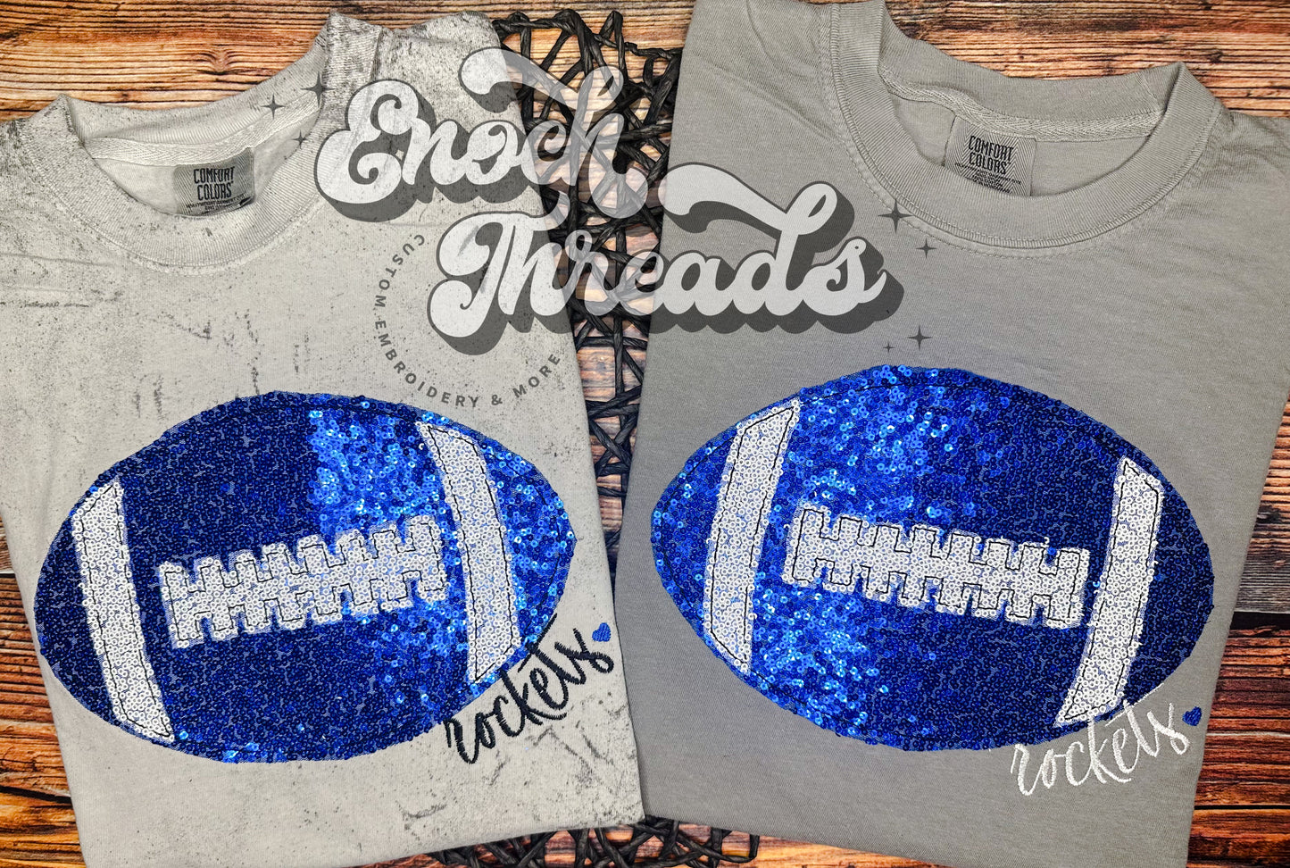 Football Sequin Appliqué Tee