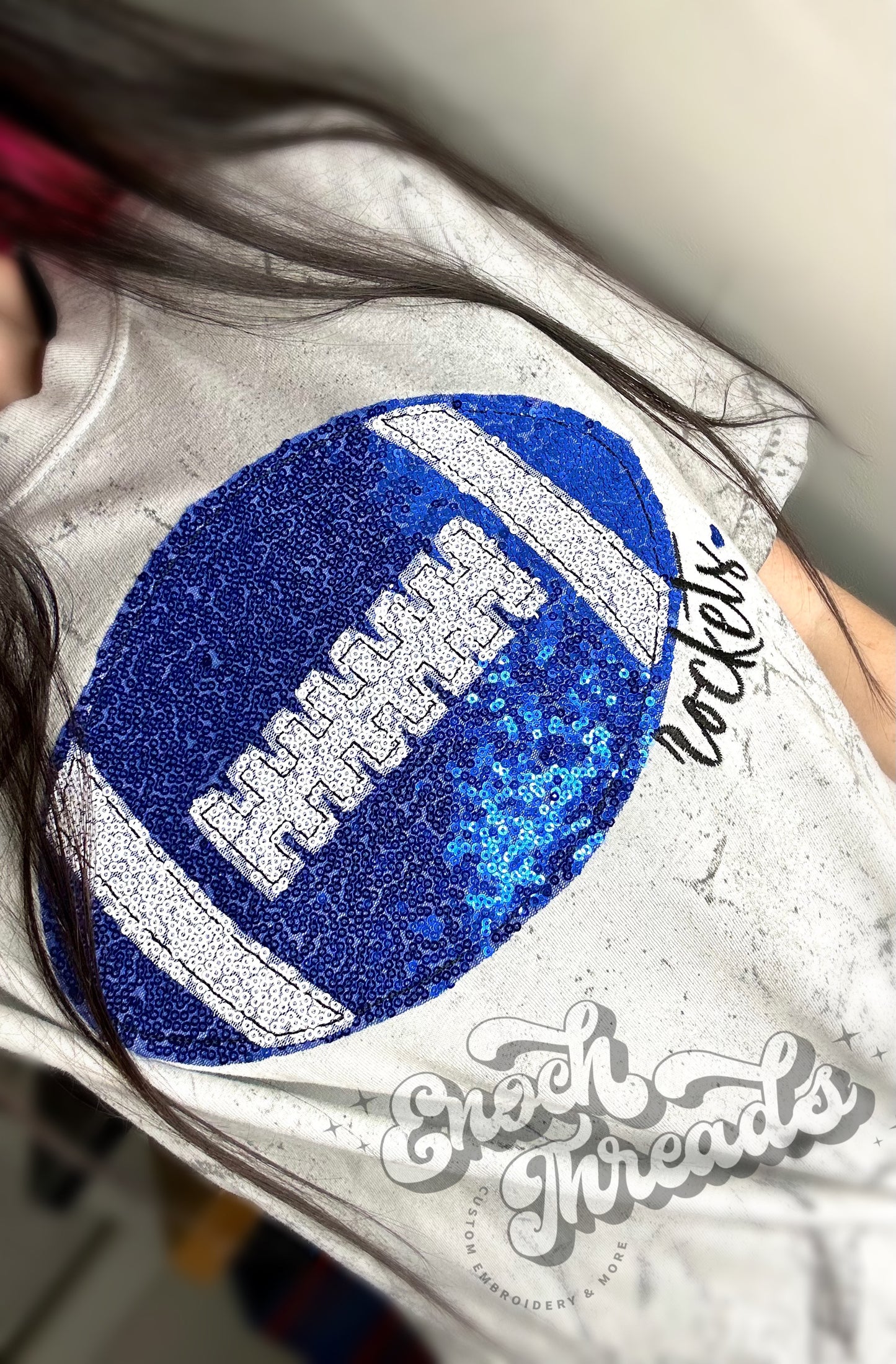 Football Sequin Appliqué Tee