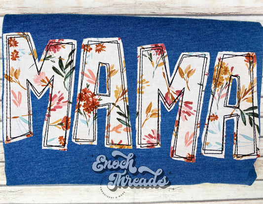 Scribble Floral Mama Tee