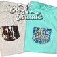 Monogram Fabric Pocket Tees-Adult