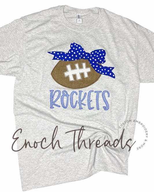 Football Bow Team Tee