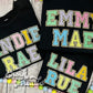 Faux Chenille Name Crewnecks