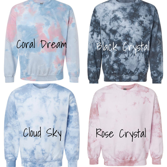 Tone on Tone Tie Dye Crewneck