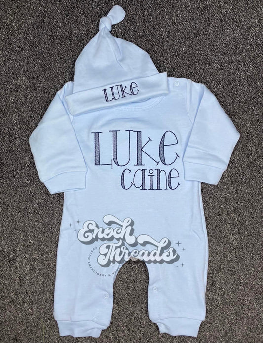 Embroidered Baby Romper